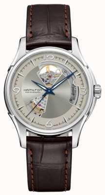 Hamilton Jazz Master Automatic Open Heart Silver Dial Brown Leather H32565521