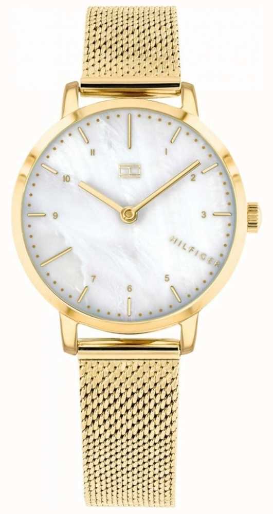 tommy hilfiger women's gold watch