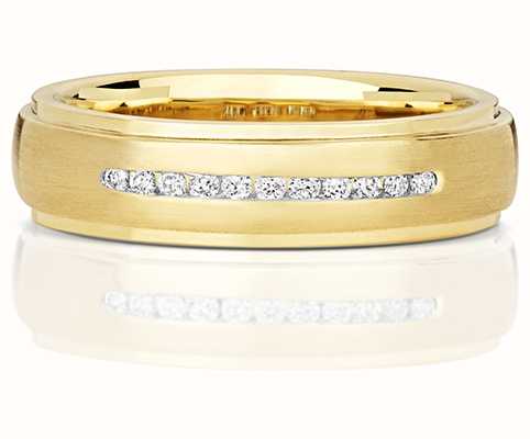 10k yellow gold diamond band