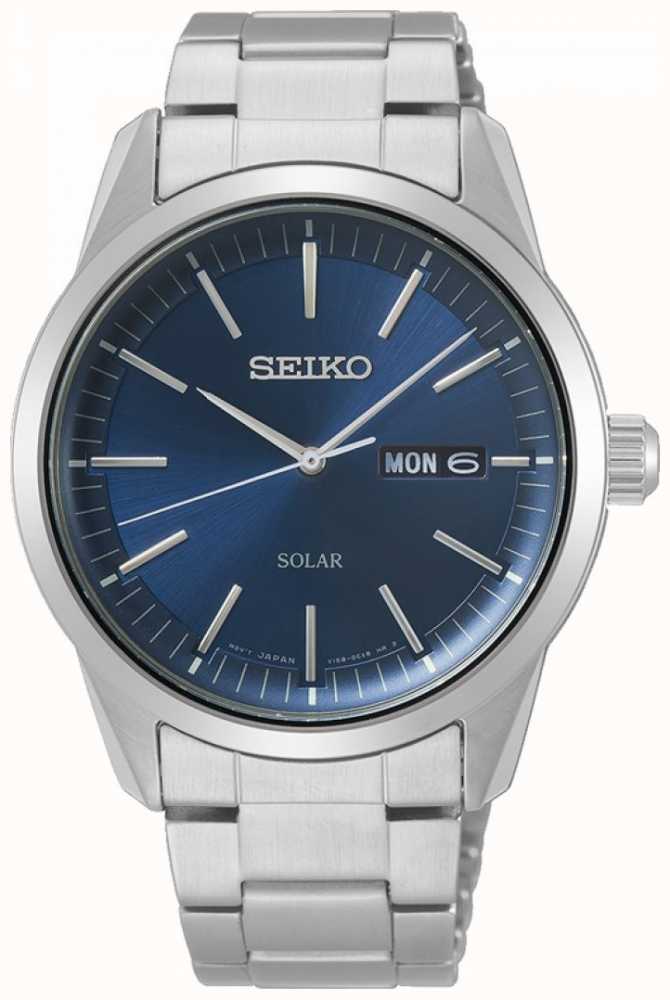 seiko solar blue dial