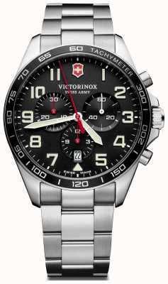 Victorinox Swiss Army | Fieldforce | Chronograph | Stainless Steel Bracelet | Black Dial | 241855