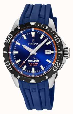 Festina | Men's Divers | Blue Rubber Strap | Blue Dial | F20462/1