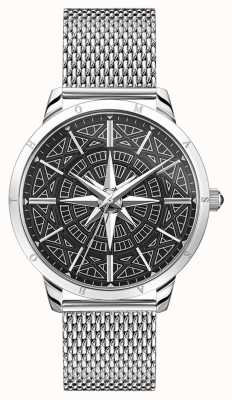 Thomas Sabo | Men's Rebel Spirit Compass | Stainless Mesh Bracelet | WA0349-201-203-42