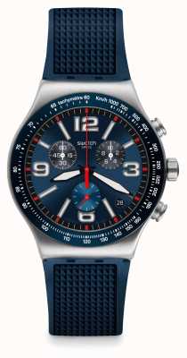 Swatch | New Irony Chrono | Blue Grid Watch | YVS454