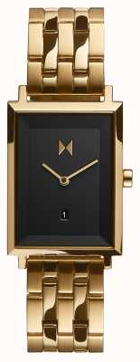 MVMT Signature Square | Gold Plated Bracelet | Black Dial| D-MF03-GGR