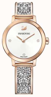 Swarovski | Cosmic Rock | Rose Gold Bangle Bracelet | White Dial | 5376092