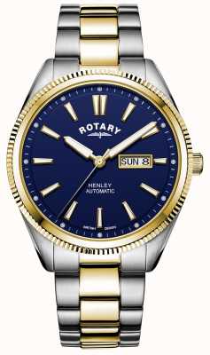Rotary Men's Henley | Two-Tone Stainless Steel Bracelet | Blue Dial GB05381/05
