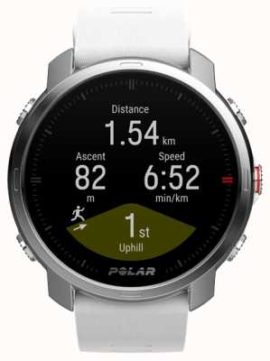 Polar Grit X GPS Outdoor Multisport Training Watch Silver & White (S-M) 90081735