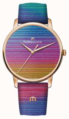 Maurice Lacroix Eliros Rainbow Limited Edition | Rainbow Leather Strap EL1118-PVP01-090-1