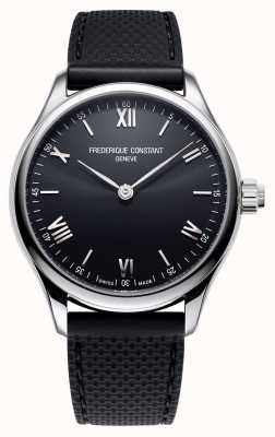 Frederique Constant Men's | Vitality | Smartwatch | Black Dial | Black Rubber FC-287B5B6