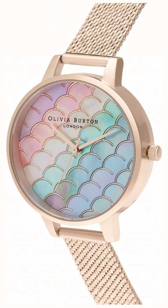 Celestial demi dial hot sale watch with boucle mesh