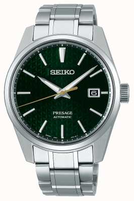 Seiko Presage Sharp Edged GMT Green Dial SPB219J1 - First Class Watches™ HKG