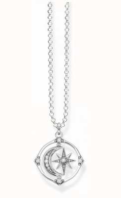 Thomas Sabo Sterling Silver Star And Moon Necklace | KE1985-643-14-L50V