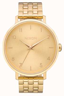 Nixon Arrow | All Gold | Gold IP Steel Bracelet | Gold Dial A1090-502-00