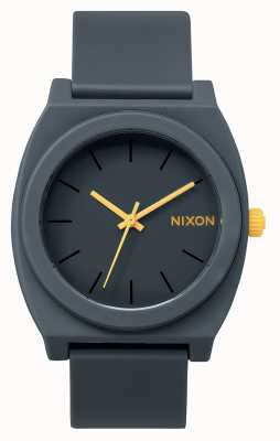 Nixon Time Teller P | Matte Steel Grey | Grey Silicone Strap | Grey Dial A119-1244-00
