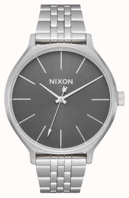 Nixon Clique | All Silver / Grey | Stainless Steel Bracelet | Silver Dial A1249-2762-00