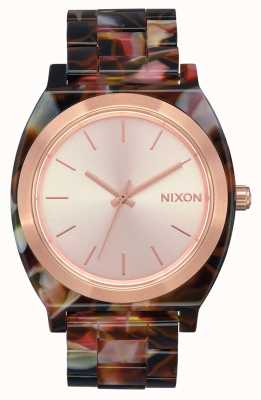 Nixon Time Teller Acetate | Rose Gold / Pink Tortoise | Rose Gold Dial A327-3233-00