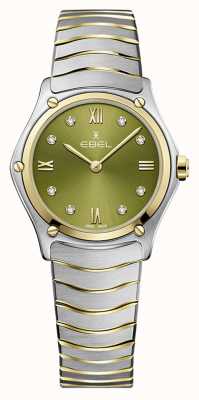 EBEL Women's Sport Classic | Two-Tone Steel Bracelet | Green Dial 1216473A