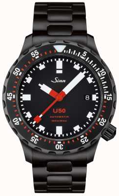 Sinn Sinn U50 SDR | Black PVD Bracelet| Black Dial 1050.020 PVD BRACELET