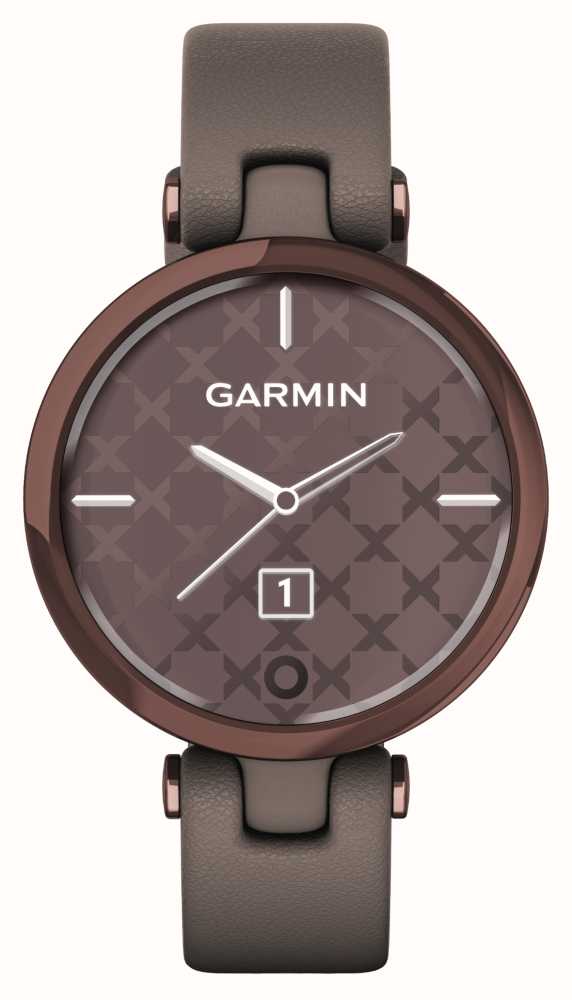 Garmin Lily 2 Classic, Cream Gold and Tan Leather Band, 010-02839-02