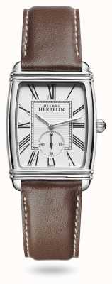 Herbelin Women's | Art Déco | Silver Dial | Brown Leather Strap 10638/08MA