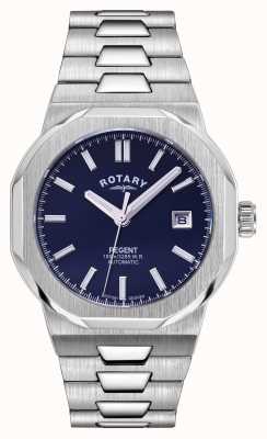 Rotary | Men's | Regent | Automatic | Blue Dial | Stainless Steel Bracelet GB05410/05