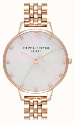 Olivia Burton Demi Blush MOP Rose Gold Bracelet OB16SE15