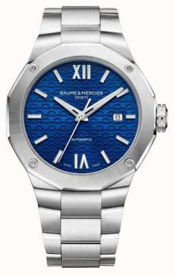 Baume & Mercier Men's Riviera Blue Dial Stainless Steel Bracelet M0A10620