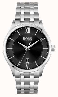 BOSS | Elite Business | Stainless Steel Bracelet | Black Date Dial | 1513896