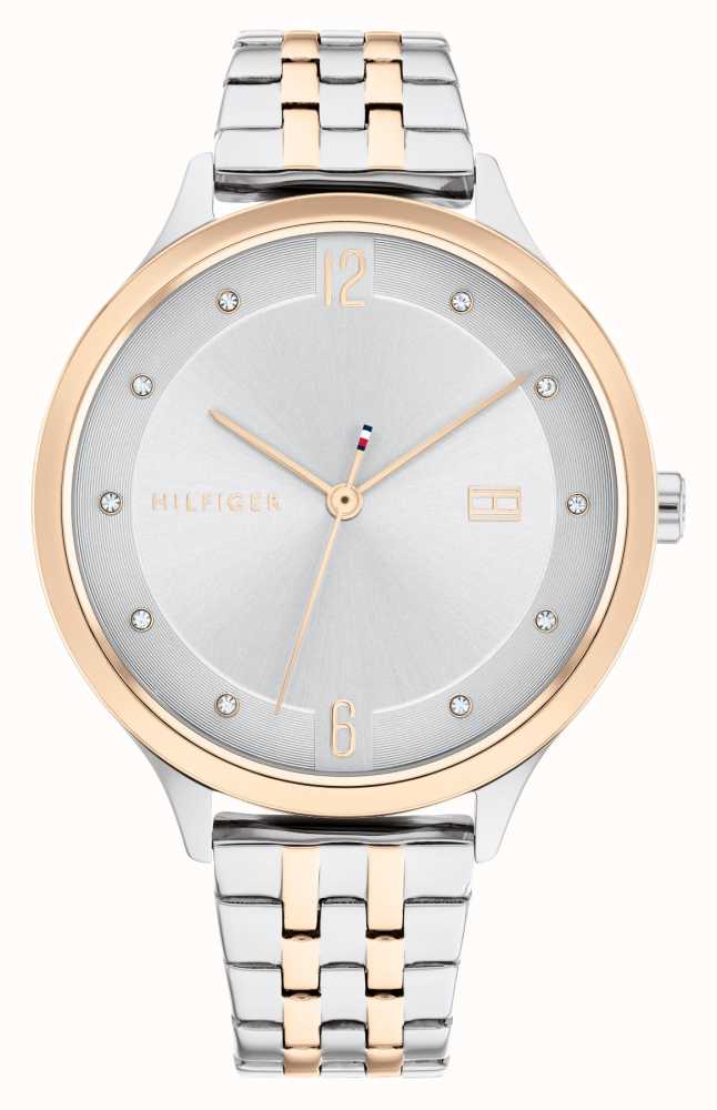Strømcelle suppe trussel Tommy Hilfiger Grace Two Tone Steel Silver Dial 1782434 - First Class  Watches™ HKG