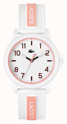 Lacoste Rider White and Pink Silicone Strap 2020143