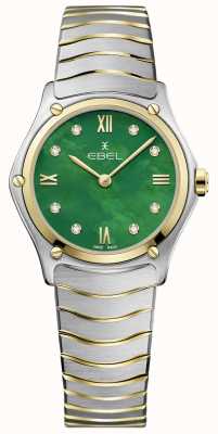 EBEL Women's Sport Classic | Green Mother of Pearl | Diamond Set 1216541