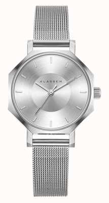 Klasse14 Okto 28MM Silver Mesh Bracelet OK17SR001S
