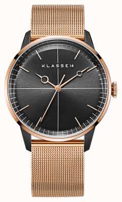 Klasse14 Disco Volante Rose Gold Black Mesh 40mm WDI19RB001M