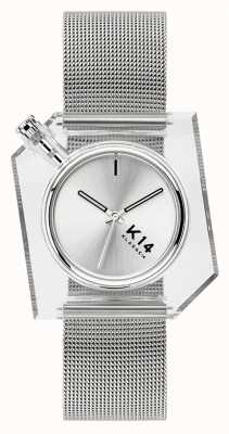 Klasse14 K14 Silver Milanese Mesh Bracelet 40mm WKF20SR001M