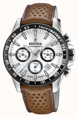Festina Men's Chronograph Brown Leather Strap Watch F20561/1