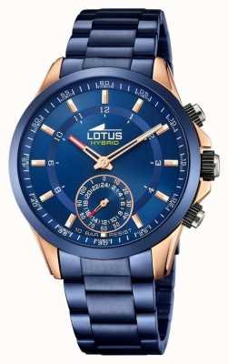 Lotus Men's Connected Watch | Blue and Rose Gold | Blue Stainless Steel Bracelet L18809/1