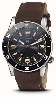 Elliot Brown Bloxworth 3 Hand | Black Dial | Brown Leather Strap 929-105-L26