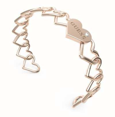 Guess Heart To Heart Gold Bangle - First Class Watches™ HKG