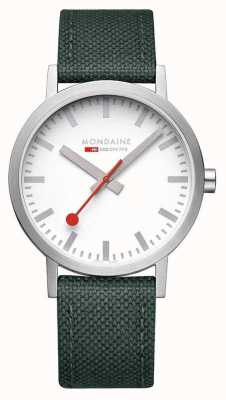 Mondaine Classic 40 mm Park Green Textile Strap Watch A660.30360.17SBS