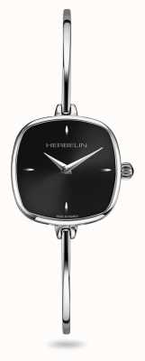 Herbelin FIL Women's Square Black Dial Stainless Steel Bracelet 17207/B14