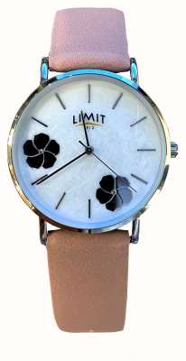 Limit Flower Dial Mother of Pearl / Pink Leather 60129.73