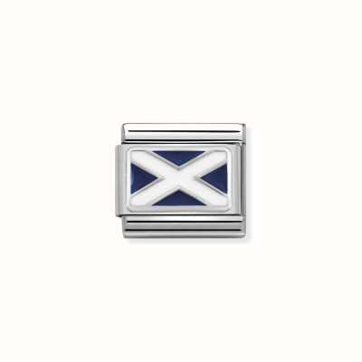 Nomination Composable Classic FLAGS In St.steel Enam.sterling Silver Scotland 330207/01