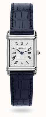 Herbelin Art Déco Blue Leather Strap Watch 17478/08BL