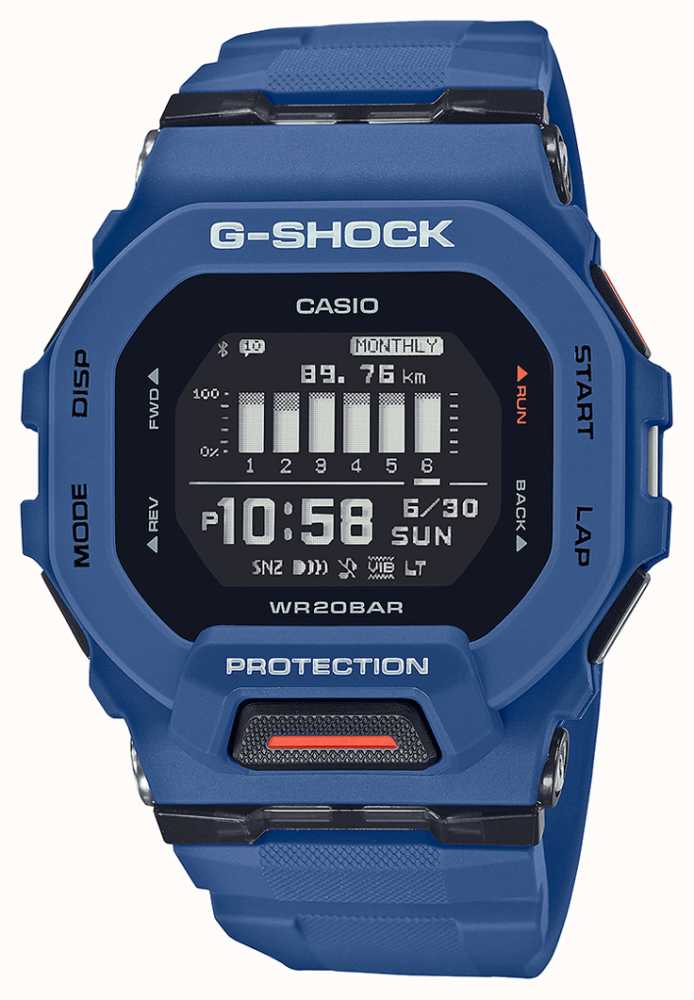 Casio G-Shock G-Squad Digital Quartz Blue Watch GBD-200-2ER - First ...
