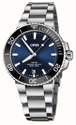 ORIS Aquis Date Automatic (39.5mm) Blue Dial / Stainless Steel Bracelet 01 733 7732 4135-07 8 21 05PEB