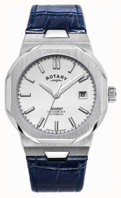 Rotary Regent Automatic Blue Leather Strap GS05410/02