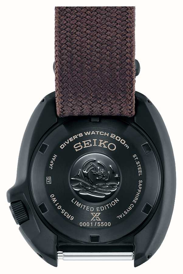 Seiko Prospex Black Series Captain Willard 1970 Re-Creation Brown Fabric  Strap SPB257J1 - First Class Watches™ HKG