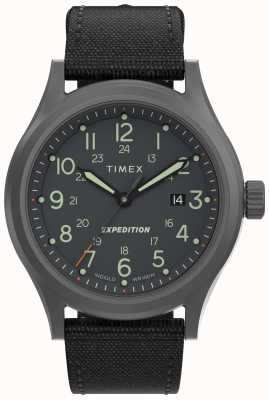 Timex Expedition Sierra Stainless Steel Case Graphite Dial Black Fabric Strap TW2V07200