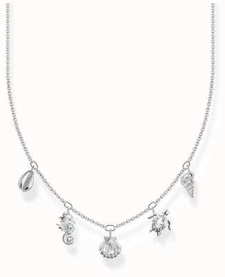 Thomas Sabo Sterling Silver Crystal Set Sea Life Charm Necklace KE2157-051-14-L45V